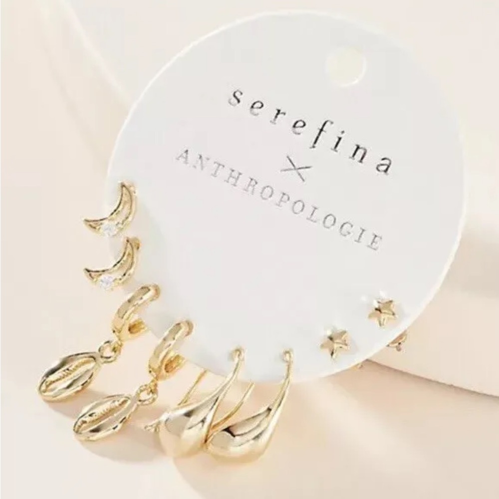 NWT Anthropologie Brady Earring Set